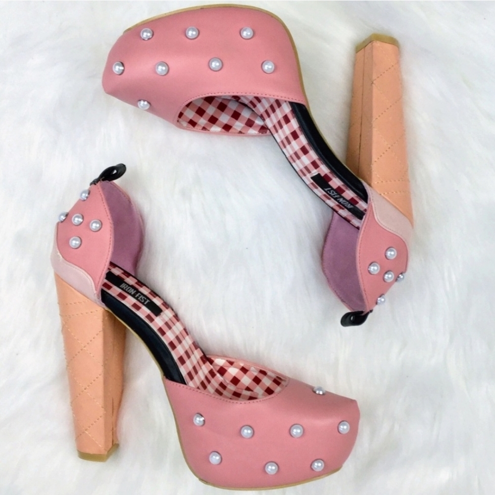 🍦Iron Fist Ice cream cone pearl pumps